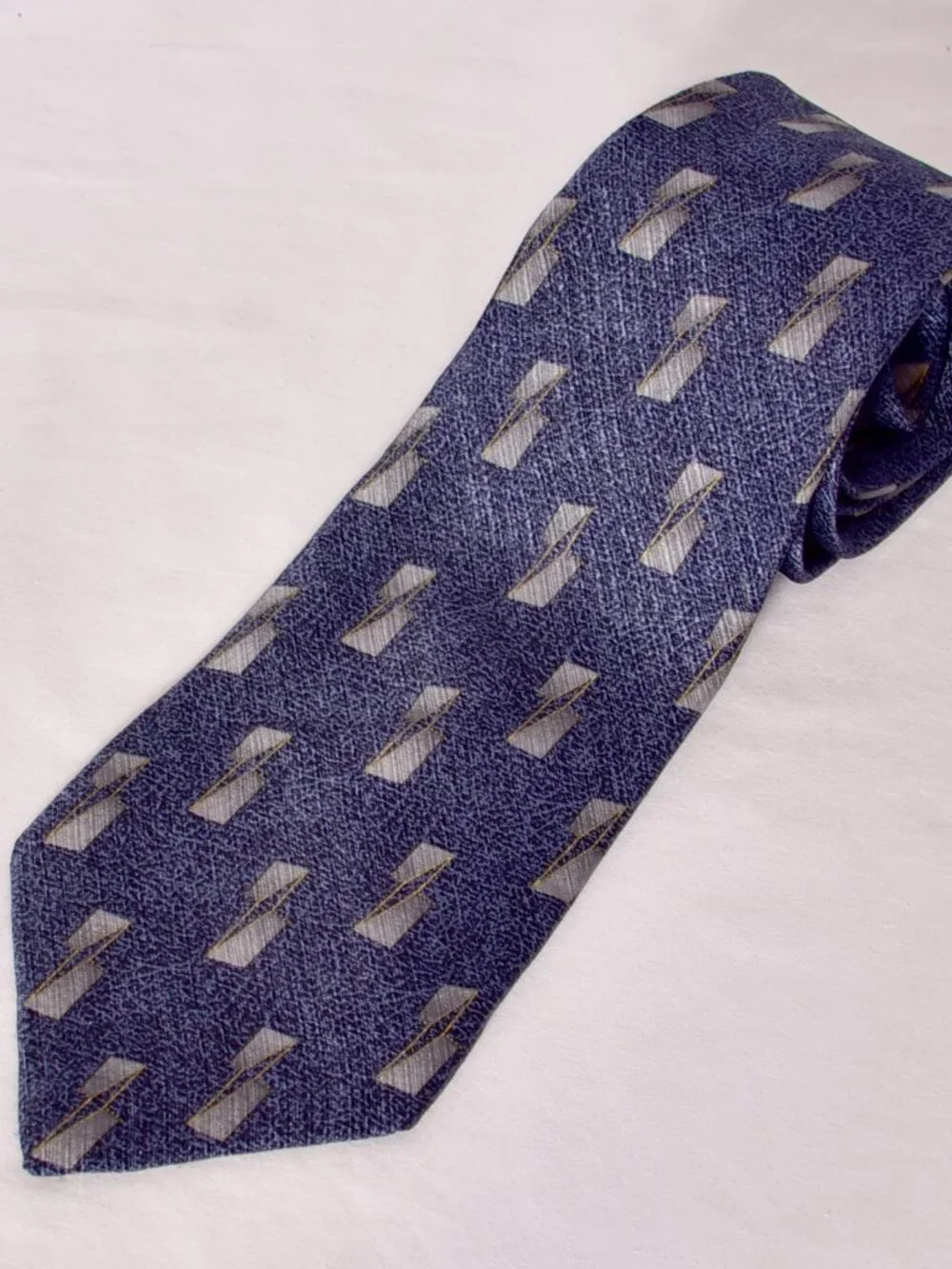 Palatina Men's Tie Blue & Grey